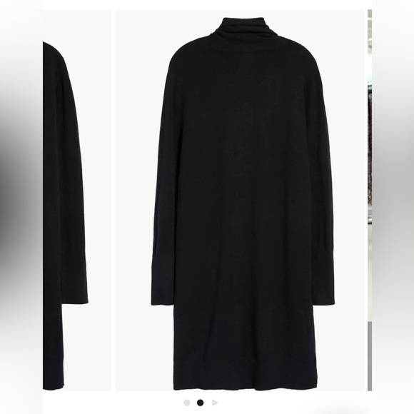 Leith black cozy shawl collar cardigan L - Picture 2 of 4